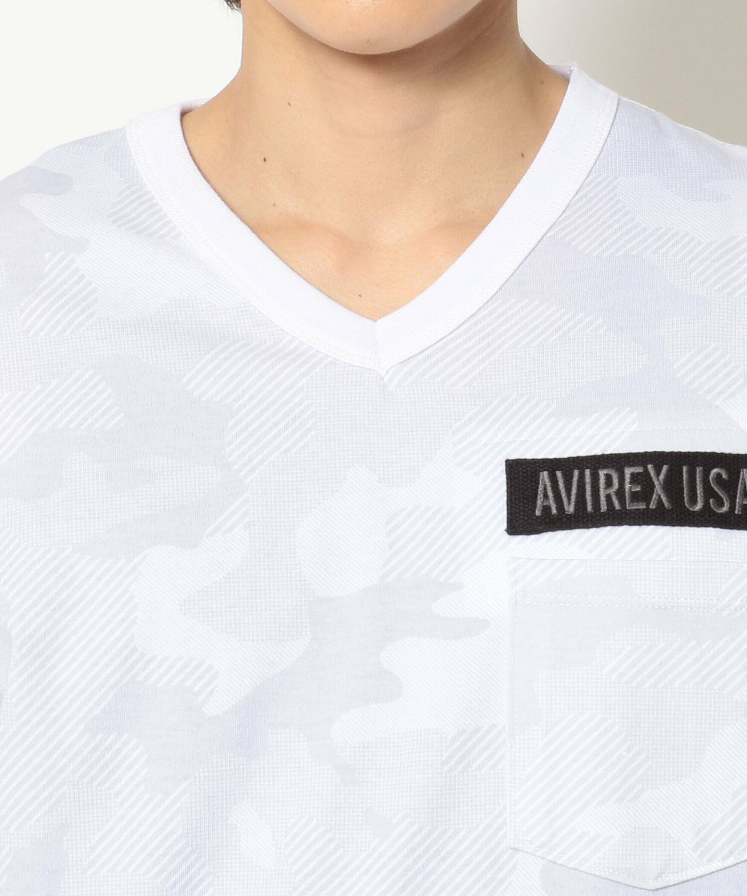 ファティーグ Vネック Tシャツ/SS FATIGUE V-NECK T-SHIRT/アヴィレックス/AVIREX